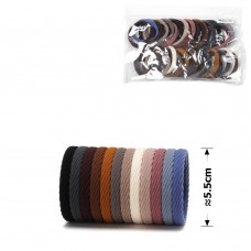 Набор резинок для волос из микрофибры (15-28586) пастельный