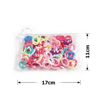 Набор резинок для волос из микрофибры (10-31425) цветной