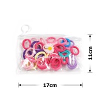 Набор резинок для волос из микрофибры (13-31428) цветной