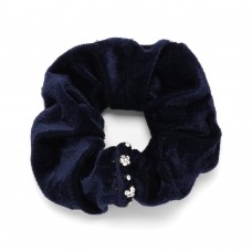 Резинка для волос велюровая со стразами (25340) вариант 06