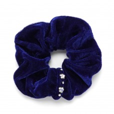 Резинка для волос велюровая со стразами (25340) вариант 07
