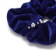 Резинка для волос велюровая со стразами (25340) вариант 07