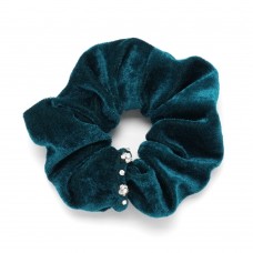 Резинка для волос велюровая со стразами (25340) вариант 08