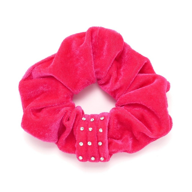 Резинка для волос велюровая со стразами (25341) вариант 10