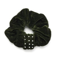 Резинка для волос велюровая со стразами (25341) вариант 03