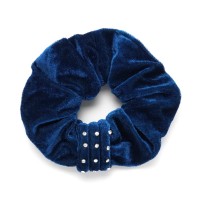 Резинка для волос велюровая со стразами (25341) вариант 05