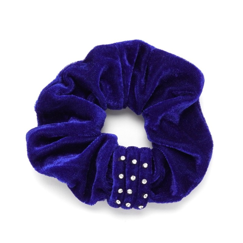 Резинка для волос велюровая со стразами (25341) вариант 06