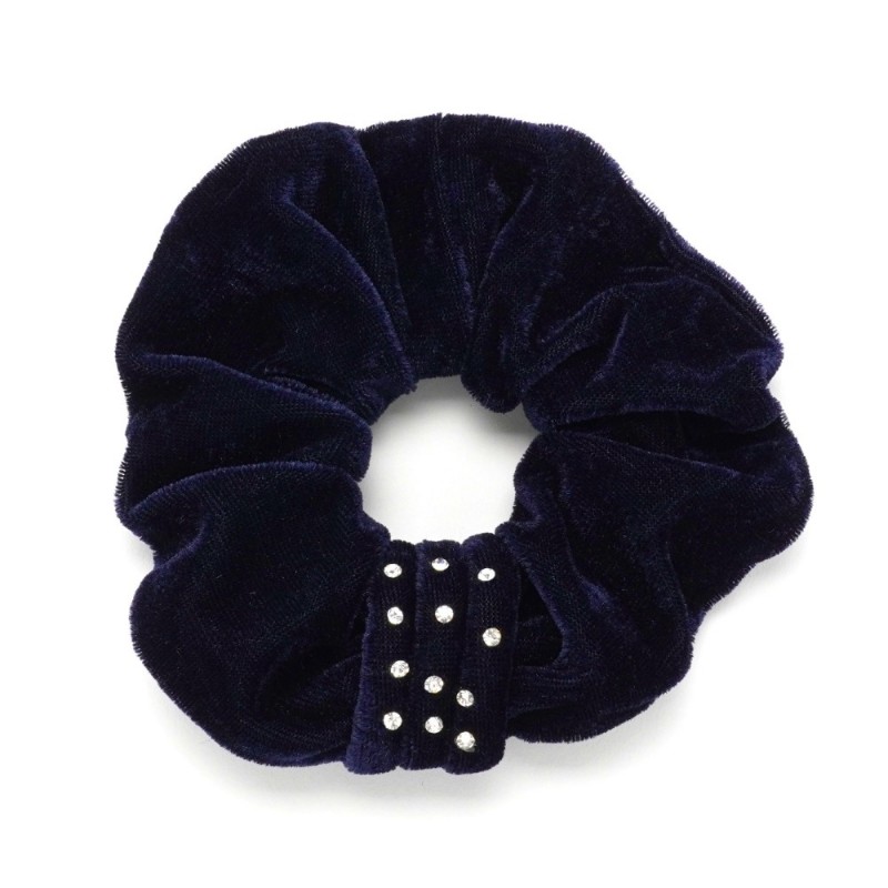 Резинка для волос велюровая со стразами (25341) вариант 07