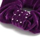 Резинка для волос велюровая со стразами (25341) вариант 08