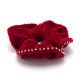 Резинка для волос велюровая со стразами (25391) вариант 11