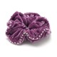 Резинка для волос велюровая со стразами (25391) вариант 13