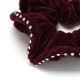 Резинка для волос велюровая со стразами (25391) вариант 04