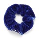Резинка для волос велюровая со стразами (25391) вариант 07