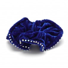 Резинка для волос велюровая с хамелеоновыми стразами (25392) вариант 07