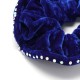 Резинка для волос велюровая с хамелеоновыми стразами (25392) вариант 07