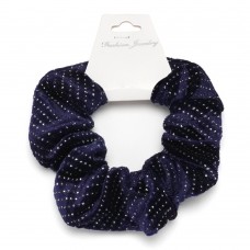 Резинка для волос велюровая с блёстками (26299) вариант 05