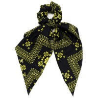 Резинка для волос твилли из шелковой ткани с платком Вышиванка (27764) вариант 04