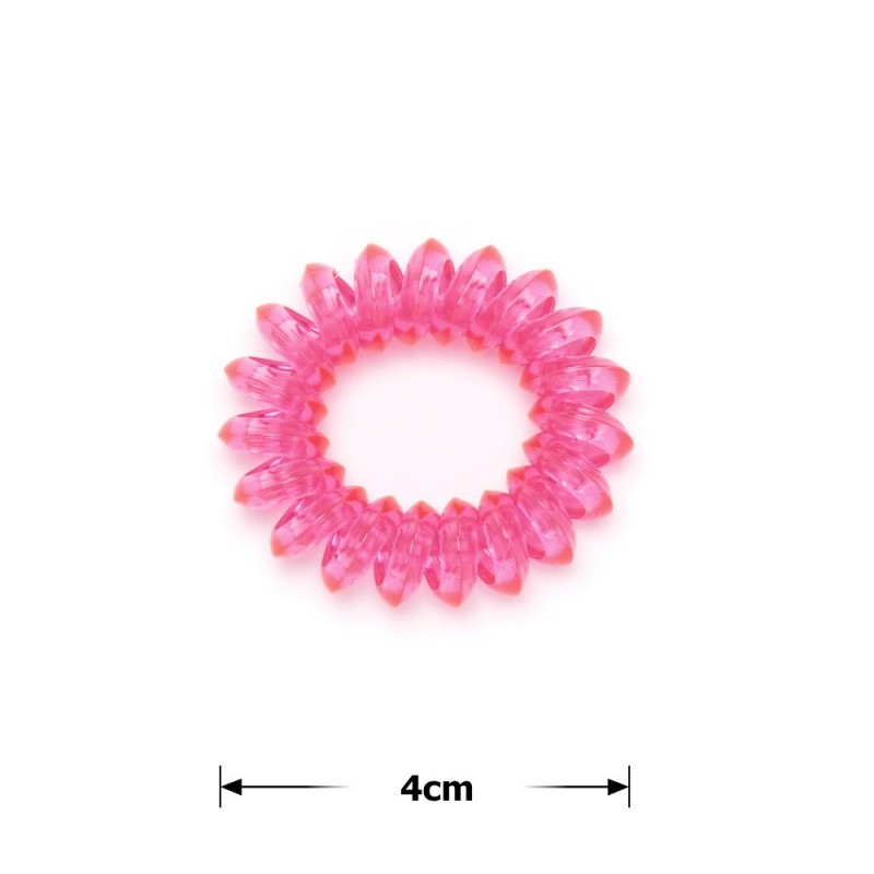 Набор резинок-пружинок для волос 4см глянцевый прозрачный (11431) invisibobble