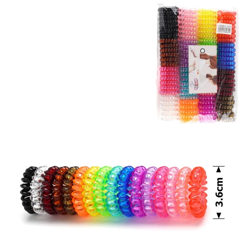 Набор резинок-пружинок для волос 4см глянцевый прозрачный (11431) invisibobble