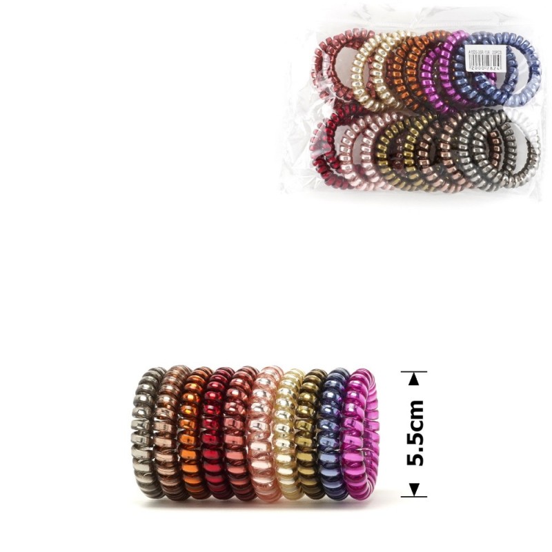 Набор резинок-пружинок для волос 5.5см хромированный (11957) invisibobble