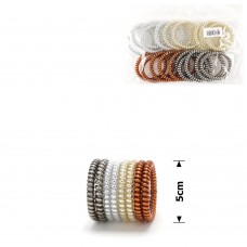 Набор тонких глянцевых резинок-пружинок для волос 5см (14731) invisibobble