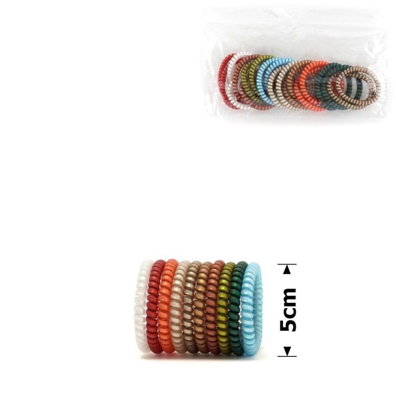 Набор тонких матовых резинок-пружинок для волос 5см (14903) invisibobble