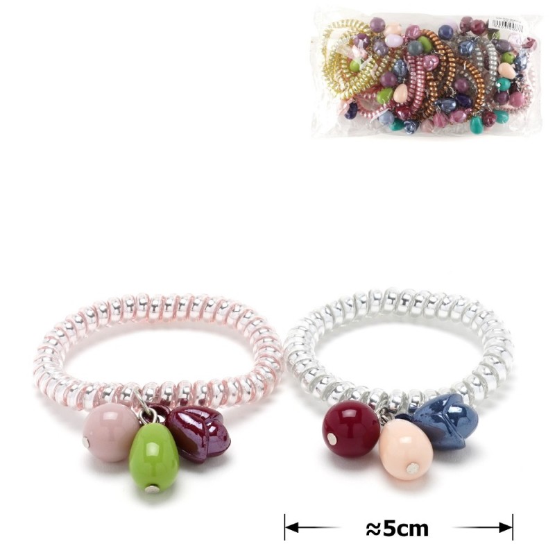 Набор резинок-пружинок для волос с украшениями (14927) invisibobble