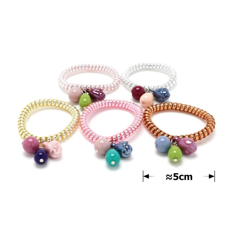 Набор резинок-пружинок для волос с украшениями (14927) invisibobble