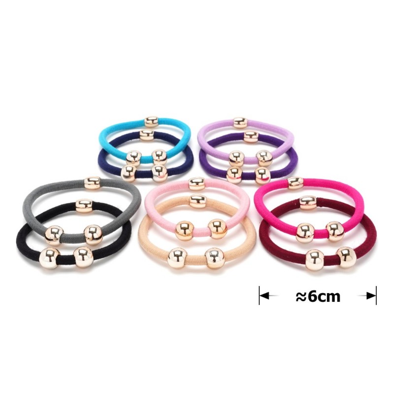 Набор резинок для волос с бусинками (11709)