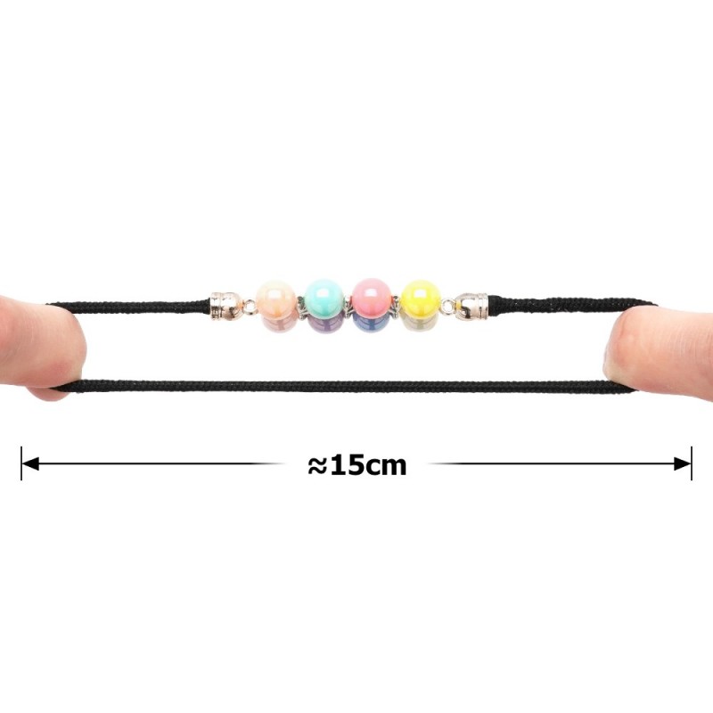 Набор резинок для волос с разноцветными бусинами (12178)