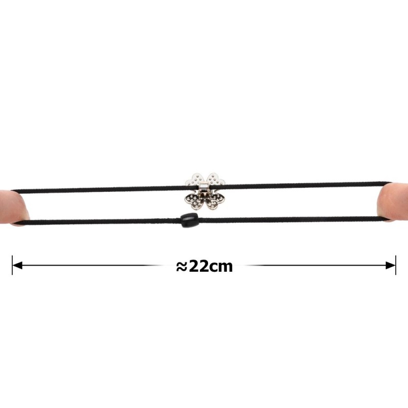 Набор резинок для волос с цветком со стразами (13222)