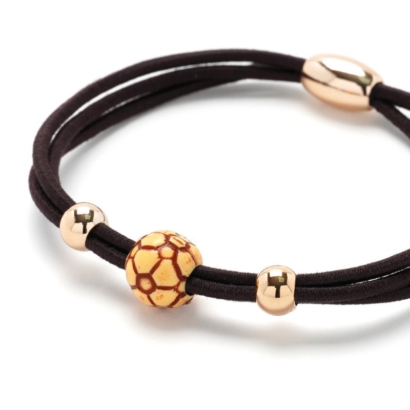 Набор резинок для волос с деревянными шариками (13224)