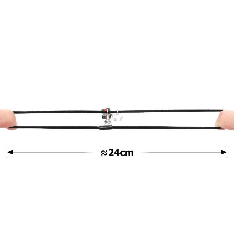 Набор резинок для волос с лентой (14812)