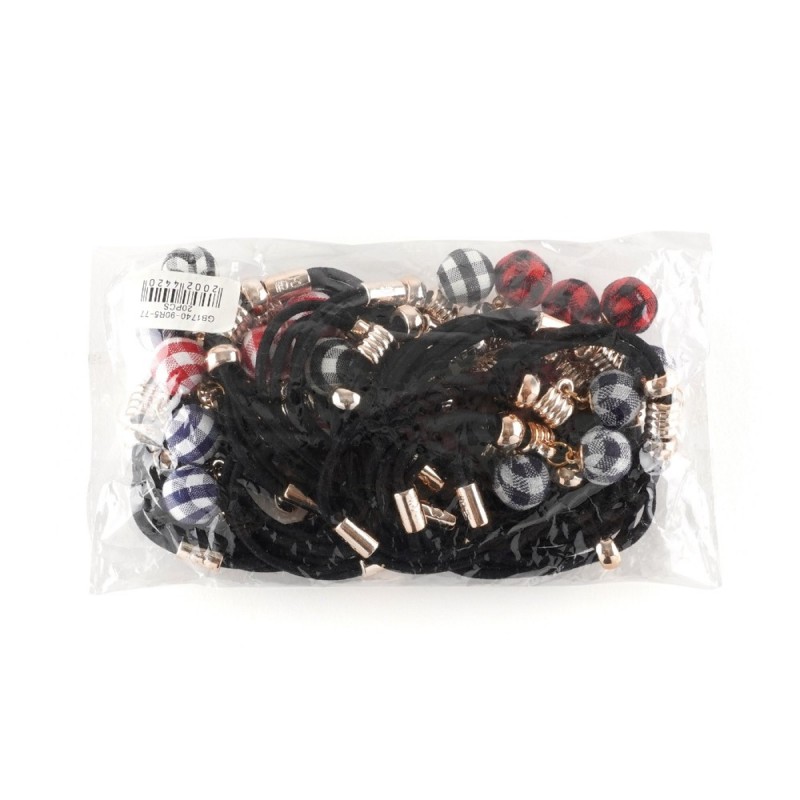 Набор двойных резинок для волос с шариком (14814)