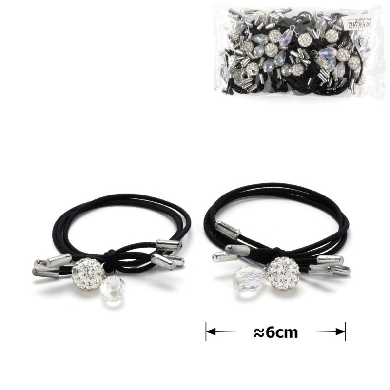 Набор резинок для волос с шамбалой и камушками (14815)