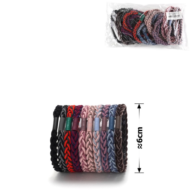 Набор плетеных резинок для волос (14937)