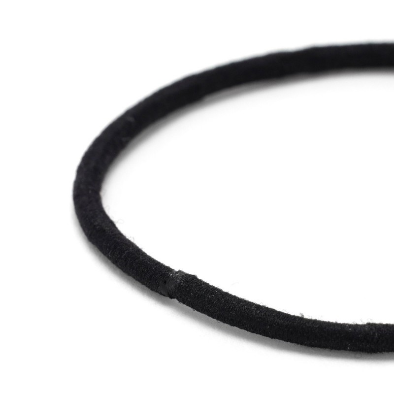 Набор бесшовных резинок для волос черный (15198)