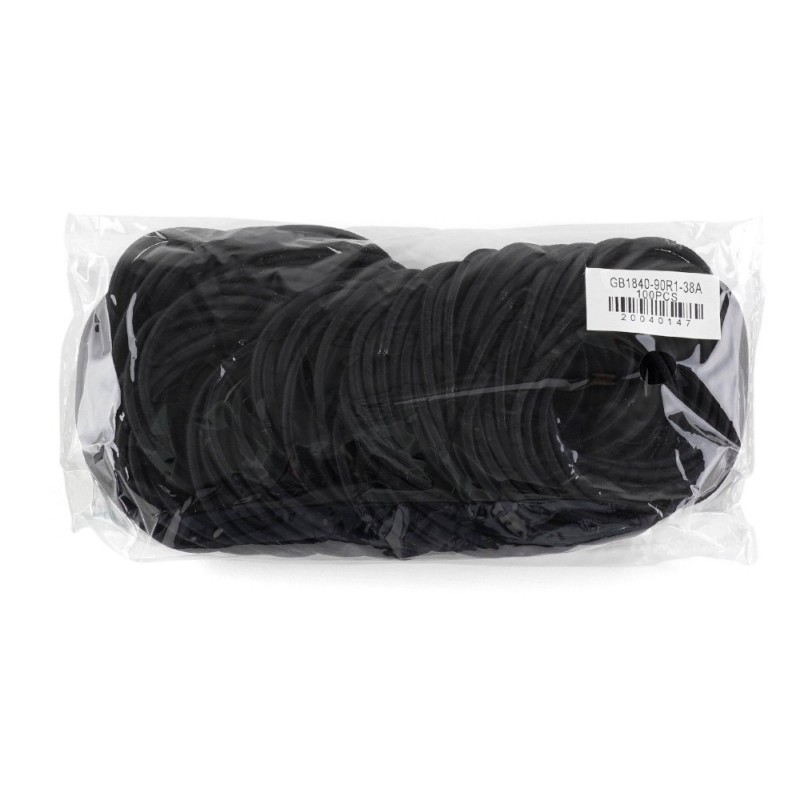 Набор бесшовных резинок для волос черный (15198)