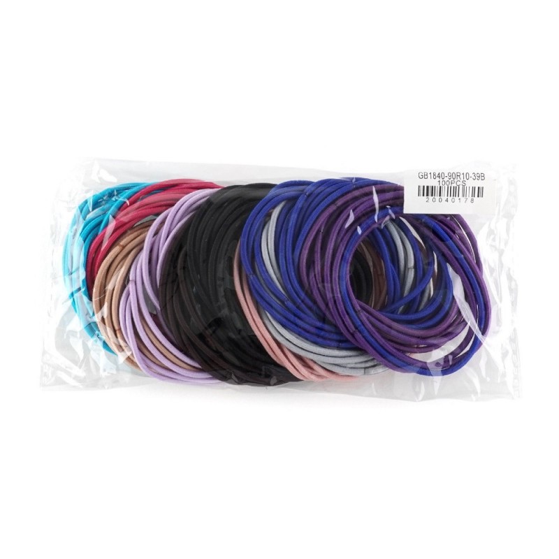 Набор бесшовных резинок для волос разноцветный (15201)