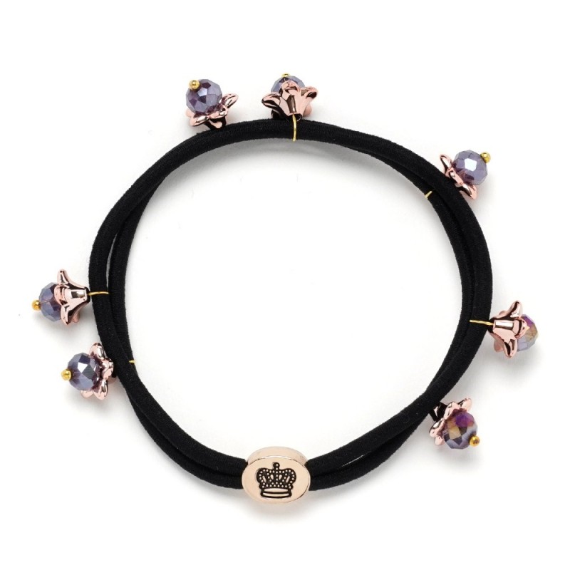 Резинка для волос двойная со стразами (25566) вариант 03