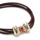 Резинка для волос тройная с фигуркой бантик (25579) вариант 02