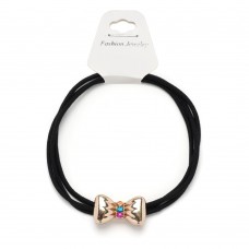 Резинка для волос тройная с фигуркой бантик (25579) вариант 01