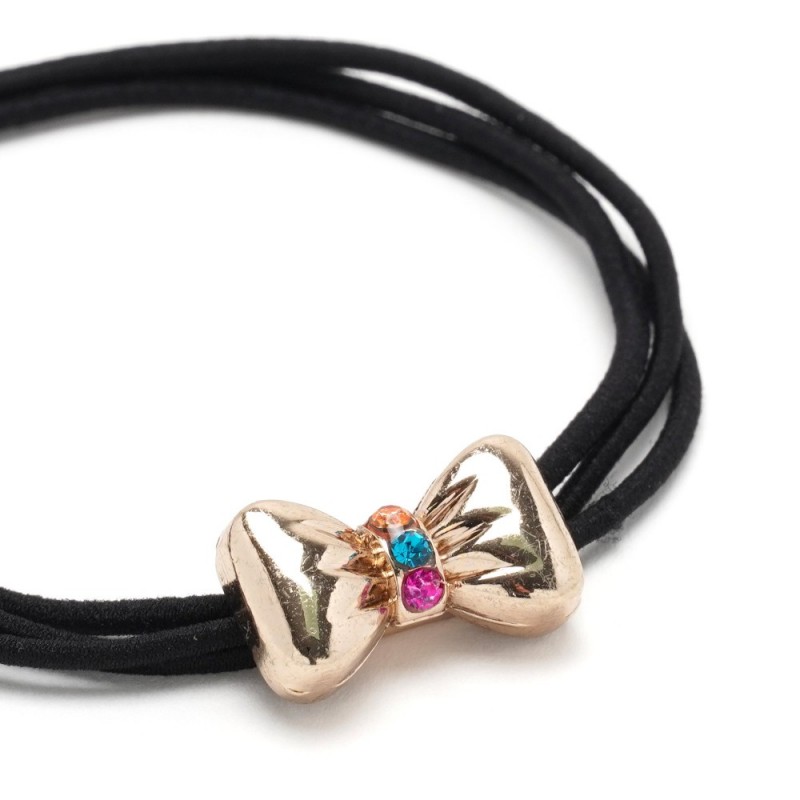 Резинка для волос тройная с фигуркой бантик (25579) вариант 01