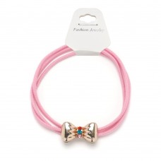 Резинка для волос тройная с фигуркой бантик (25579) вариант 10