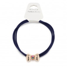 Резинка для волос тройная с фигуркой бантик (25579) вариант 04