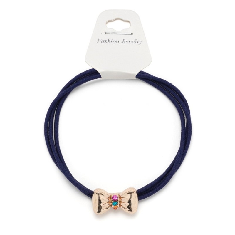 Резинка для волос тройная с фигуркой бантик (25579) вариант 04