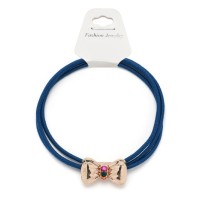 Резинка для волос тройная с фигуркой бантик (25579) вариант 05