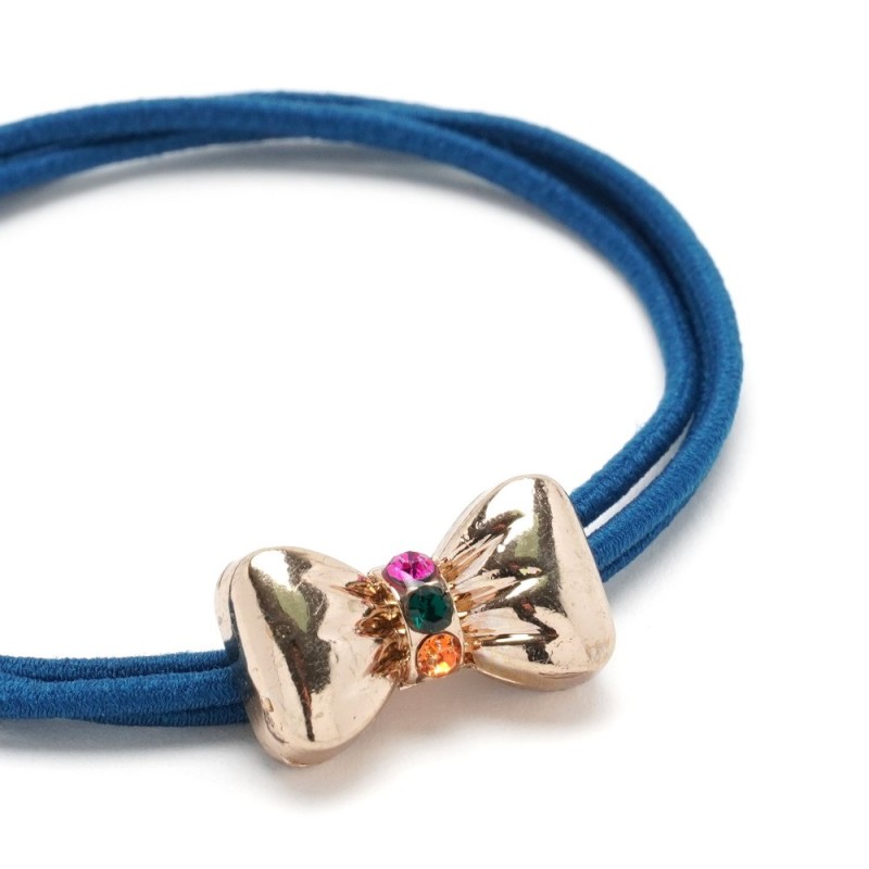 Резинка для волос тройная с фигуркой бантик (25579) вариант 05