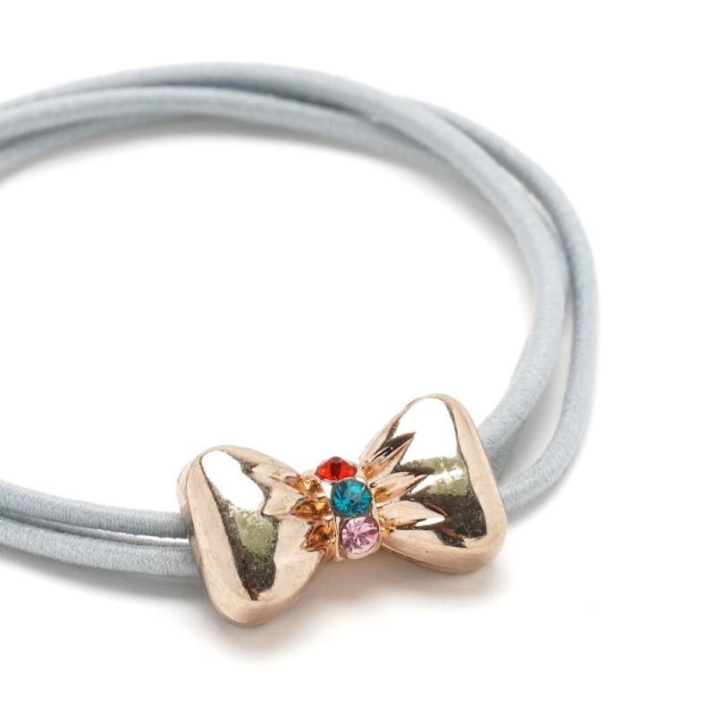 Резинка для волос тройная с фигуркой бантик (25579) вариант 06