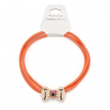 Резинка для волос тройная с фигуркой бантик (25579) вариант 08